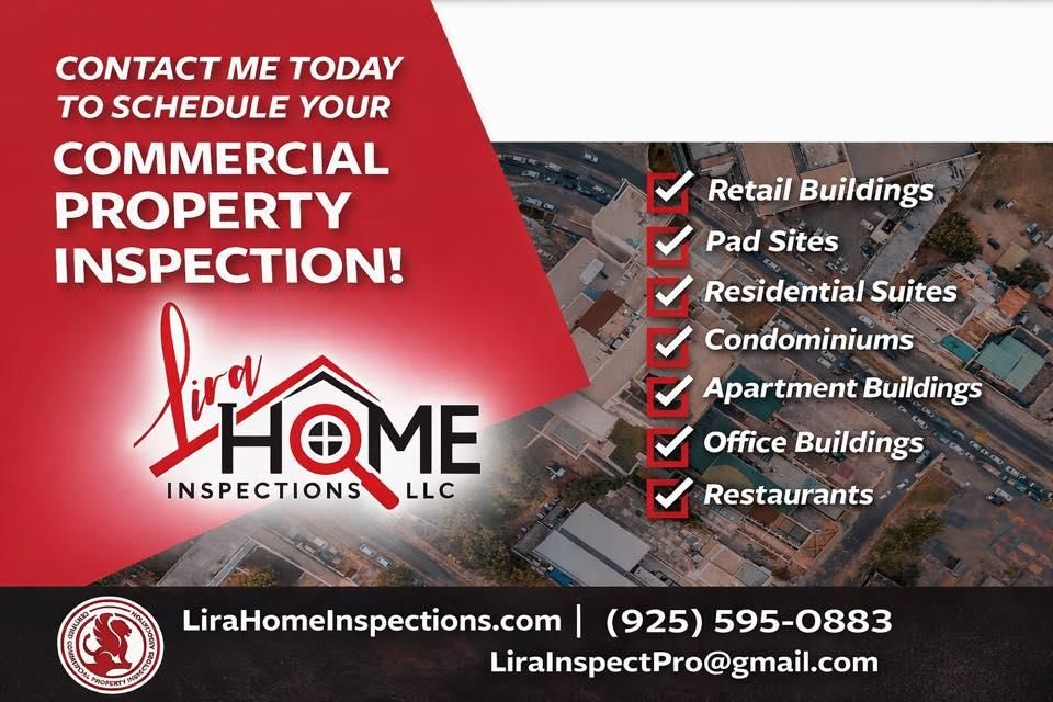 Commercial Inspections for Lira Home Inspections in Concord, CA