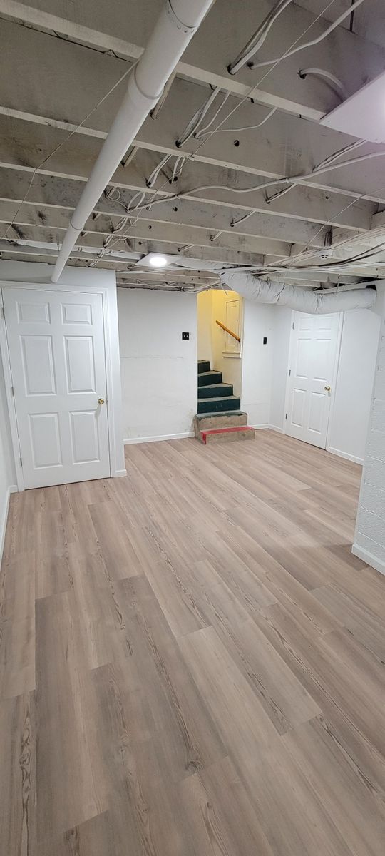Basement Renovation for Middle Man Construction in Fall Branch, TN
