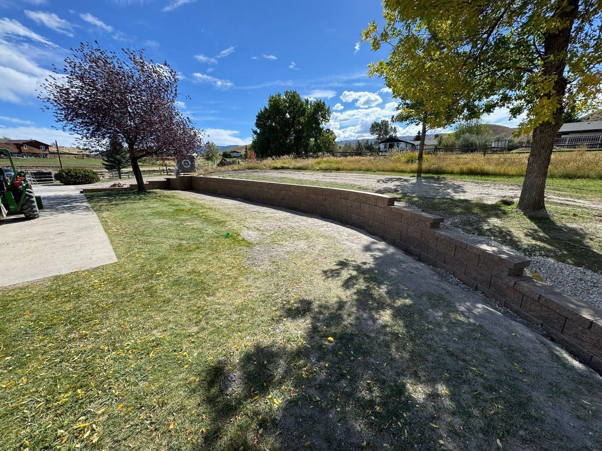Retaining Wall Construction for Precision Landscape in Casper, WY