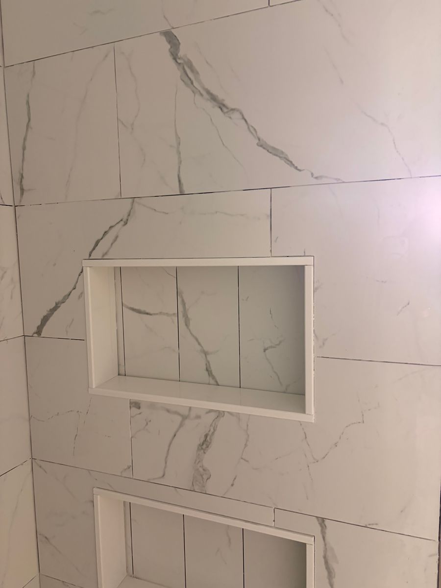 Shower Tiling for A-Otay Constructs Etc. in Lawrence County, TN