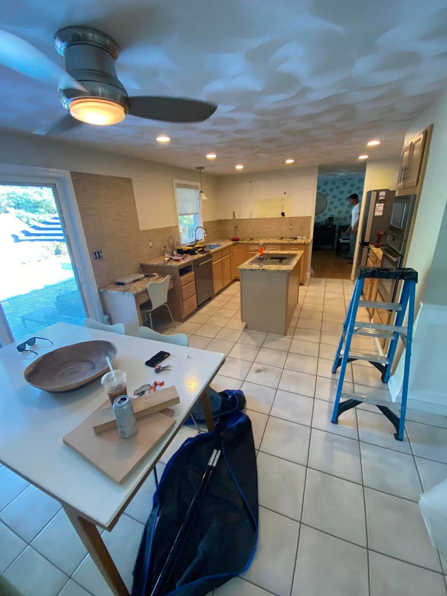 Kitchen Renovation for Lamendola Carpentry in East Greenwich, RI