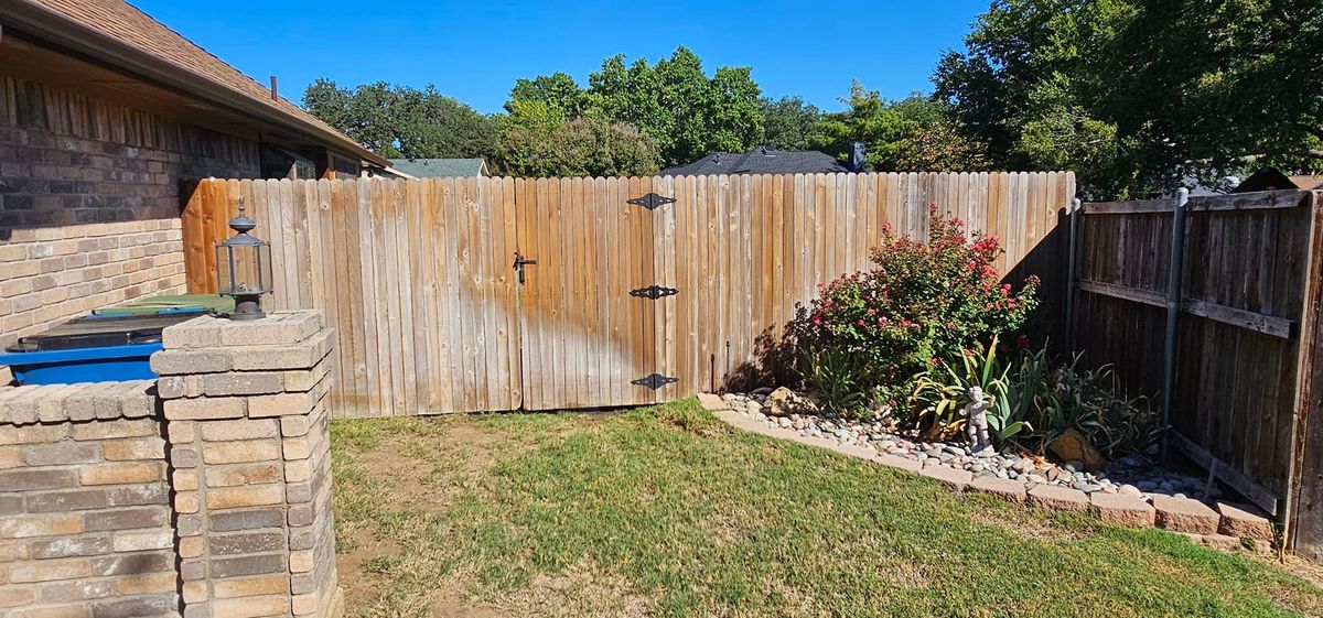 Fence Installation for Sylvester Construction in Flower Mound, TX