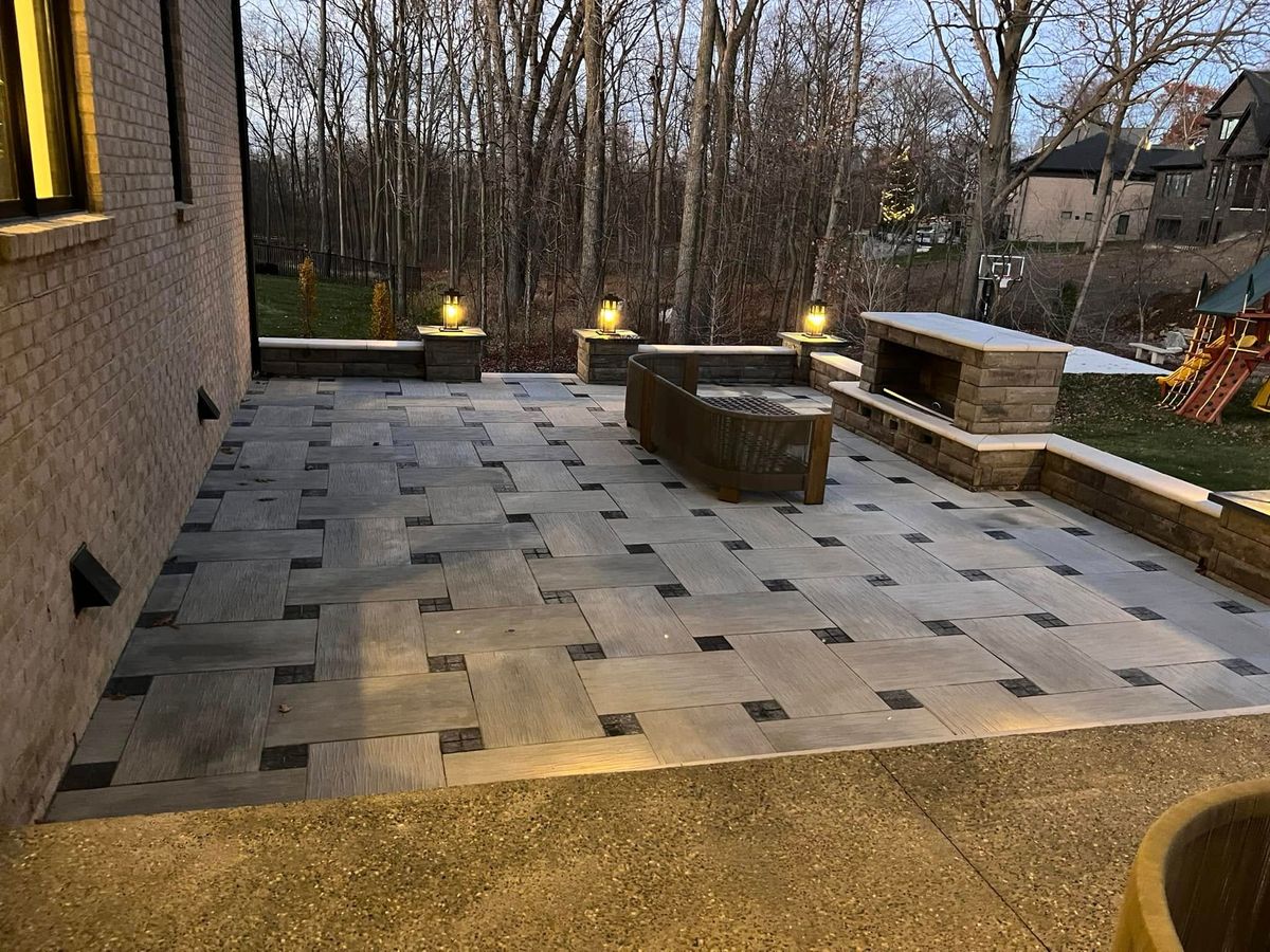 Patio Design & Construction for JA Landscaping in Washington, MI