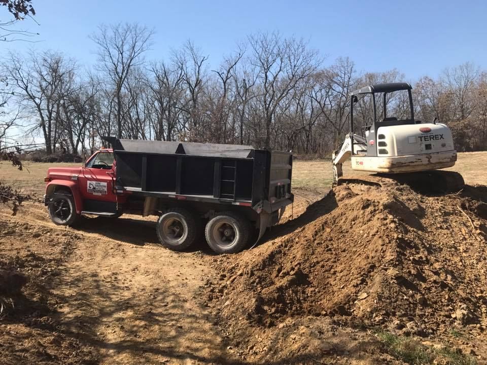 Dirt Work for Crump Construction & Roofing, LLC  in Urich,,  MO