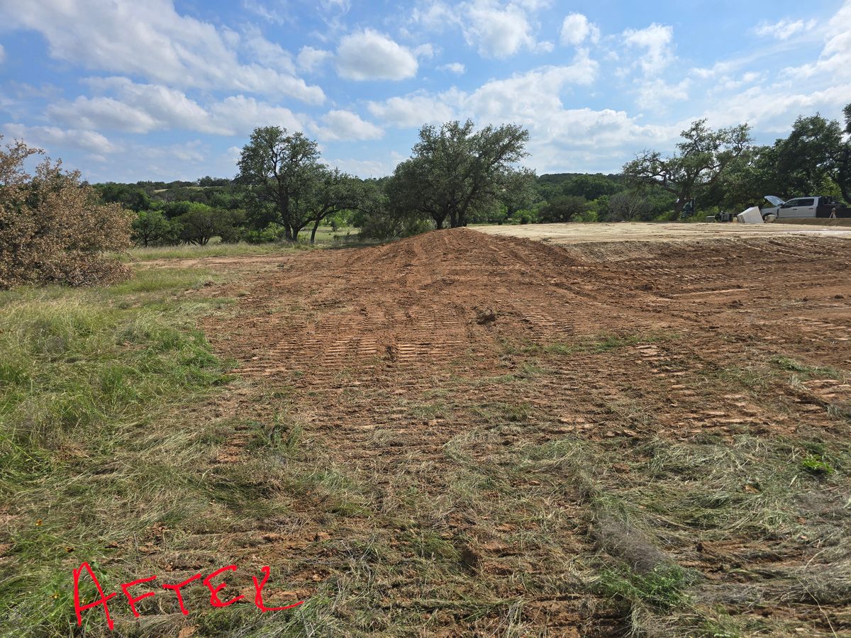 Site Preparation for Evant Backhoe & Construction in Evant, TX
