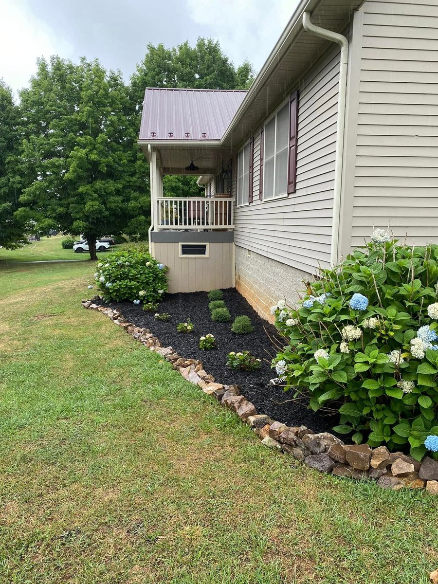 Landscape Design & Install for Simmons Brothers Investments in Pounding Mill, VA