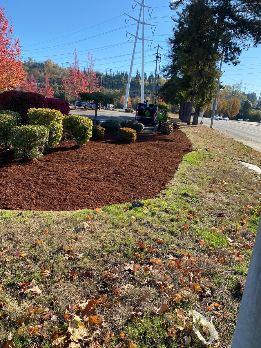 Mulch Installation for Family Landscaping & Irrigation in Auburn, WA