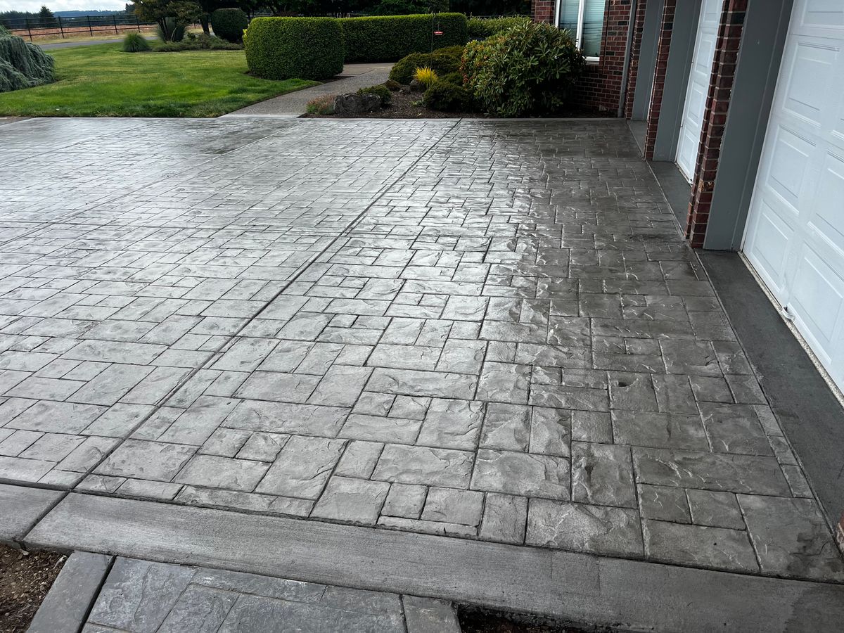 Stamped Concrete for Olmedo Bros Concrete LLC in McMinnville, OR