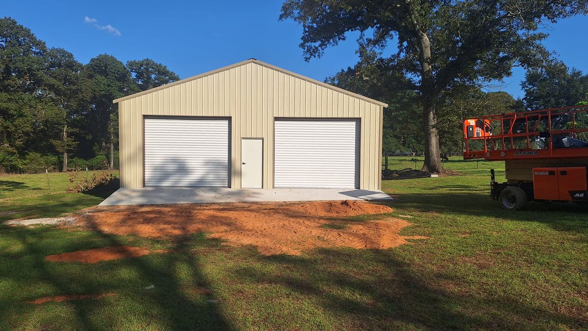 Garage Construction for BS Services and Construction in Jackson, MS