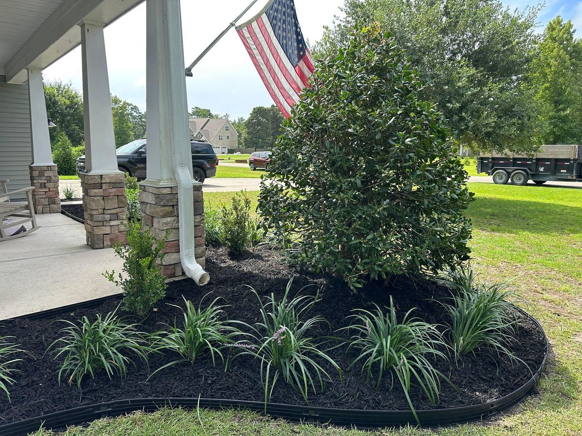 Mulch Installation for Nature Tones Landscaping & Hardscaping in Hampstead, NC