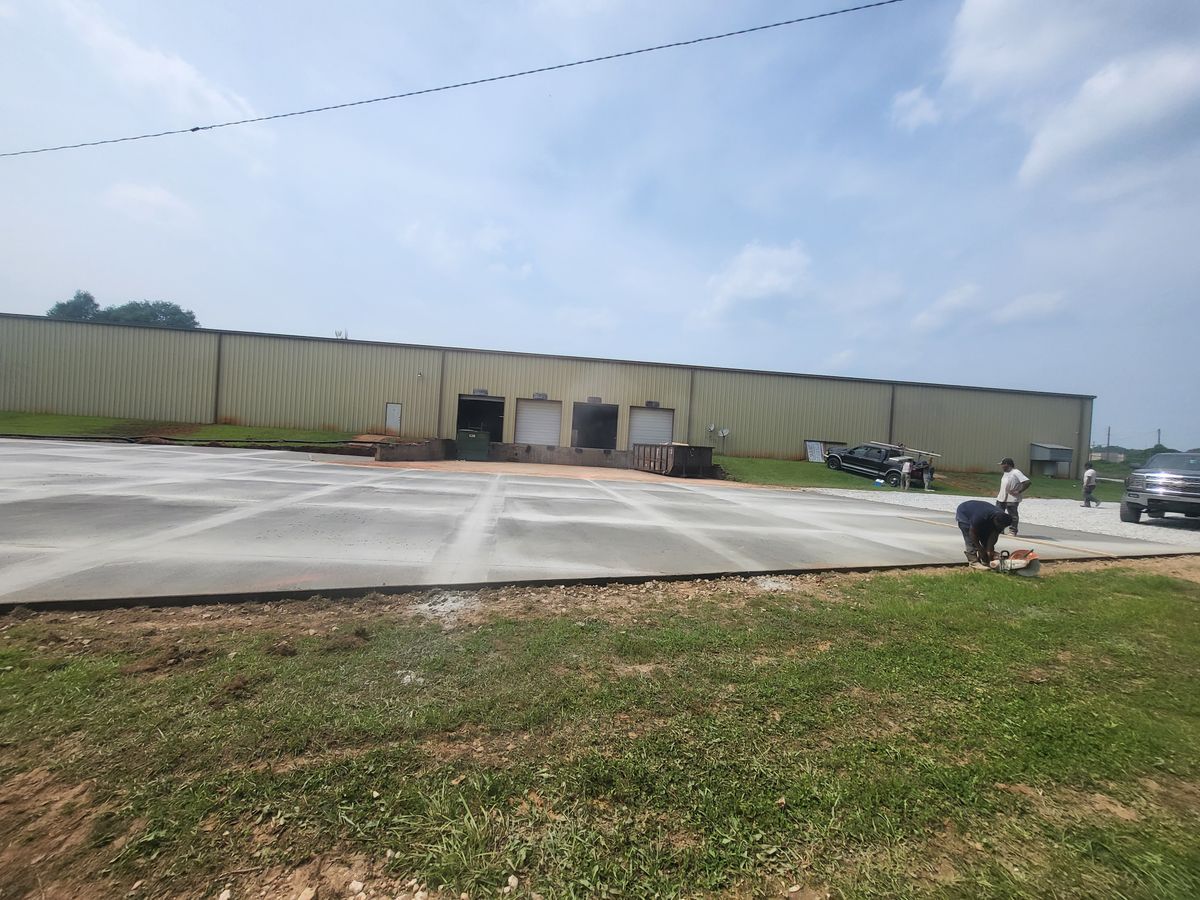 Commercial Concrete Work for Miilan Construction in Boonville, NC