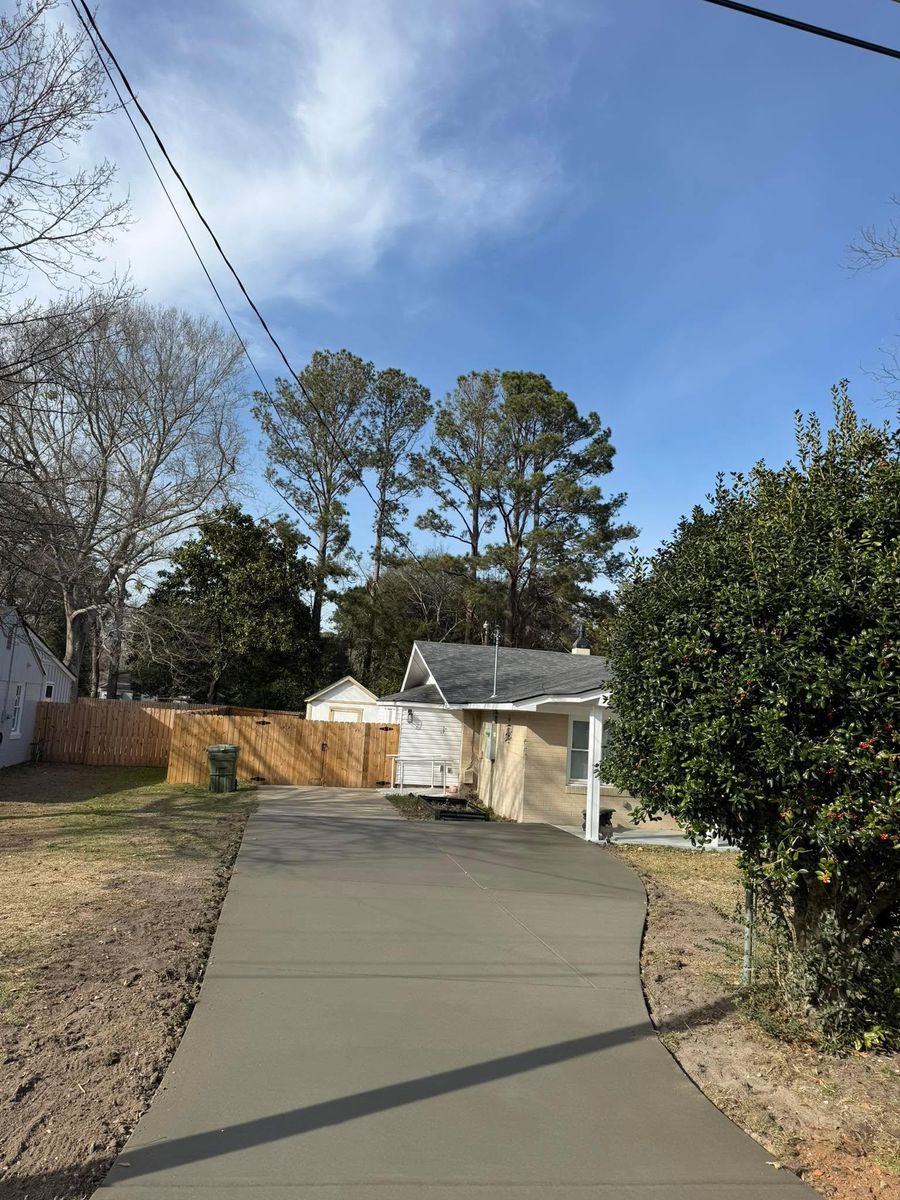 Sidewalk Installation for Palmetto Precision Concrete & More in Bethune, SC