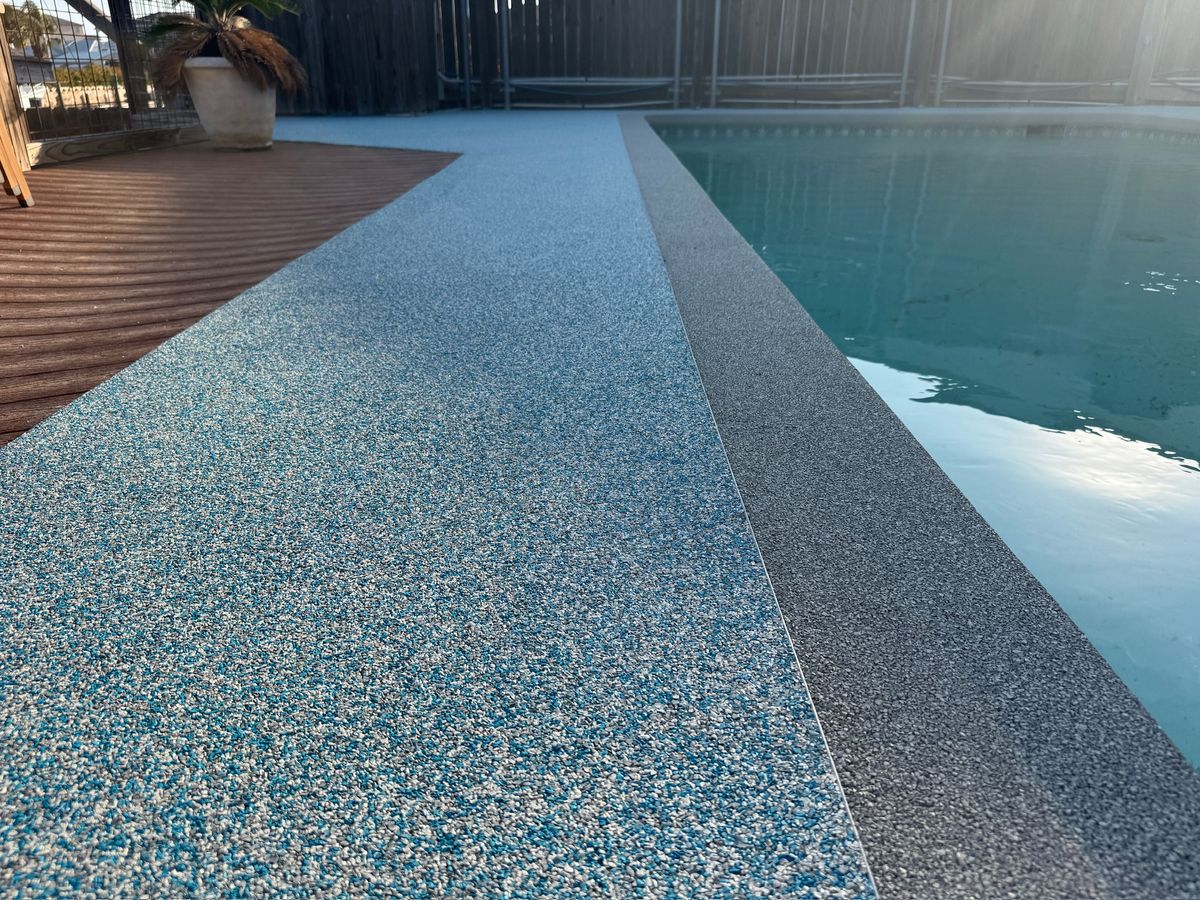 Rubber Stone Overlay for TEX STONE Resin & Epoxy Coatings in Schertz, TX