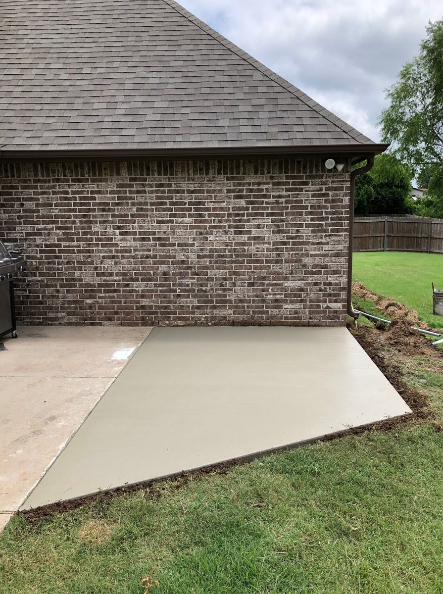 Patio Construction for Sol Co in Tulsa, OK