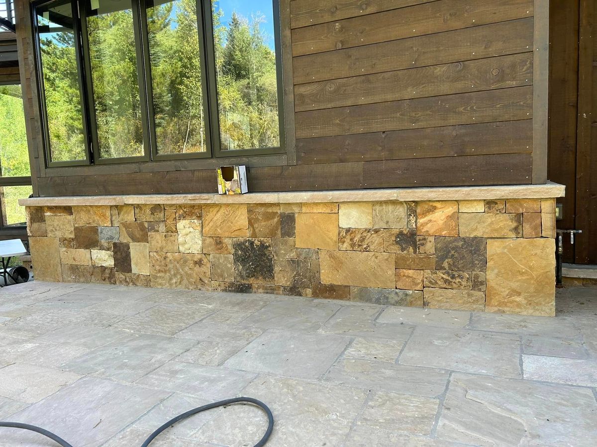 stone work for EHJP Masonry in Silverthorne, CO
