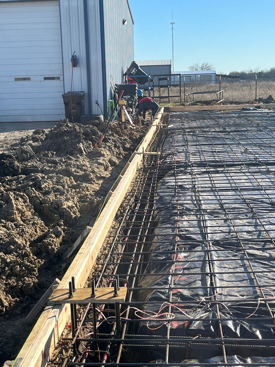 Concrete Slabs for CR Fabrication in Royse City, TX