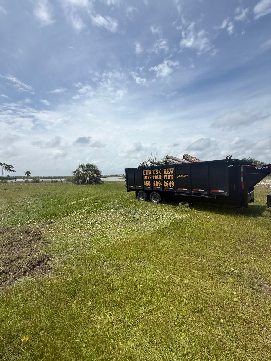 Tree and Vegetation Removal for Dude's Crew in Bristol, FL