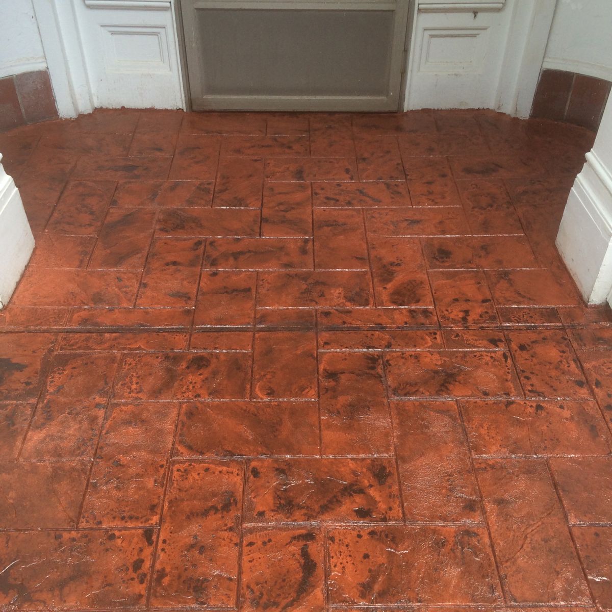 Stamped Concrete Installation for Lake Erie Companies in Grand River, OH