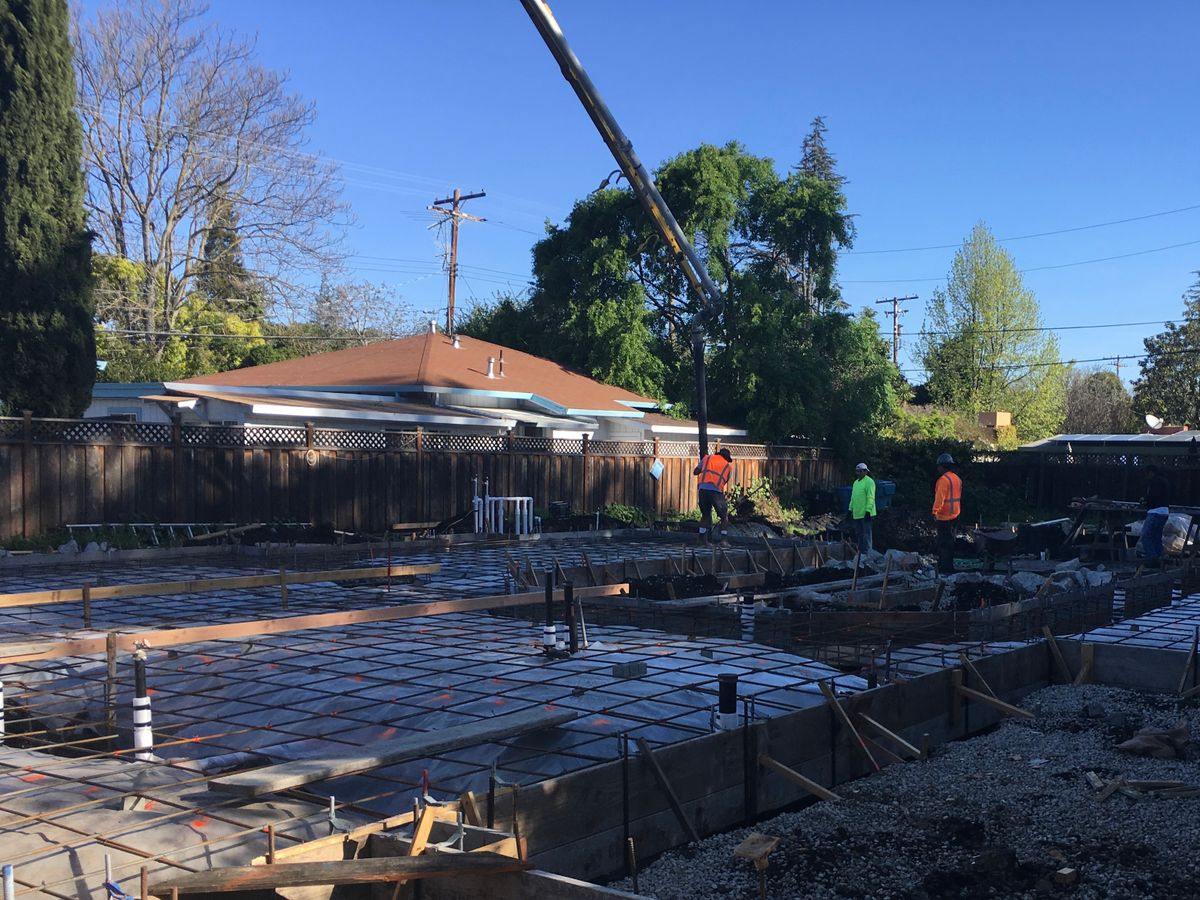 Concrete Slab Construction for Morales Concrete in Santa Clara, CA