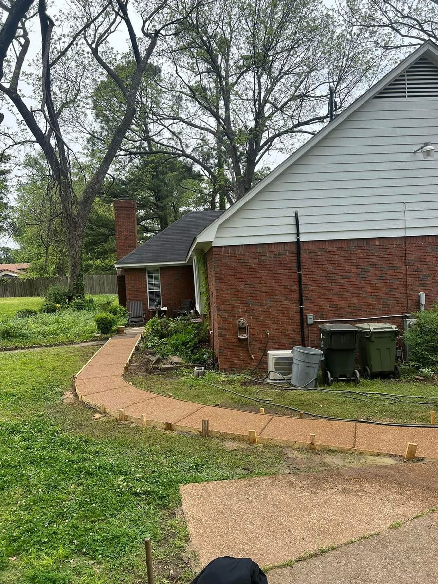 Patio Design & Installation for Sam's Concrete & Masonry in Hernando, MS