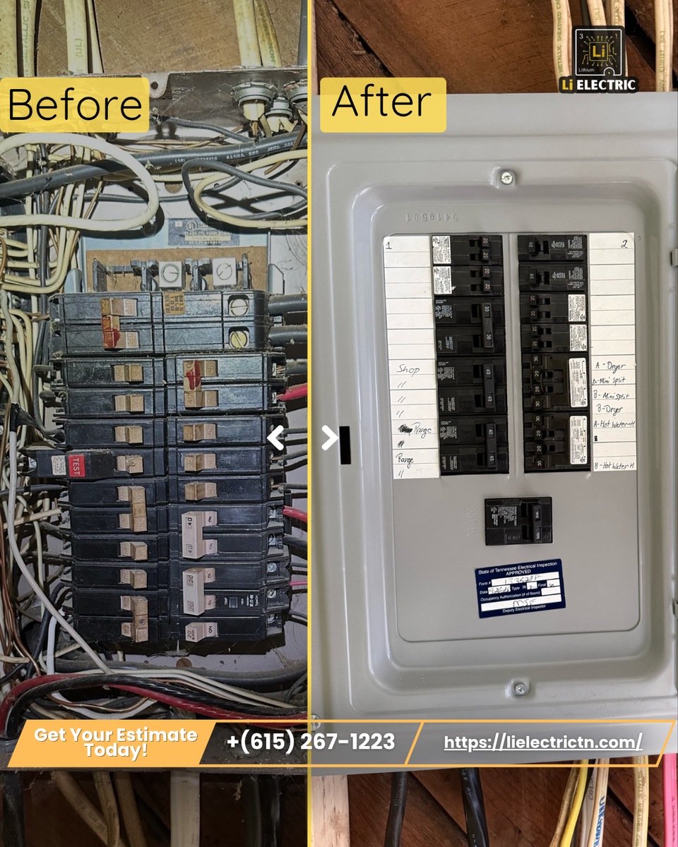 Remodel / Custom Home Electrical Work for Li Electric of TN in Columbia, TN