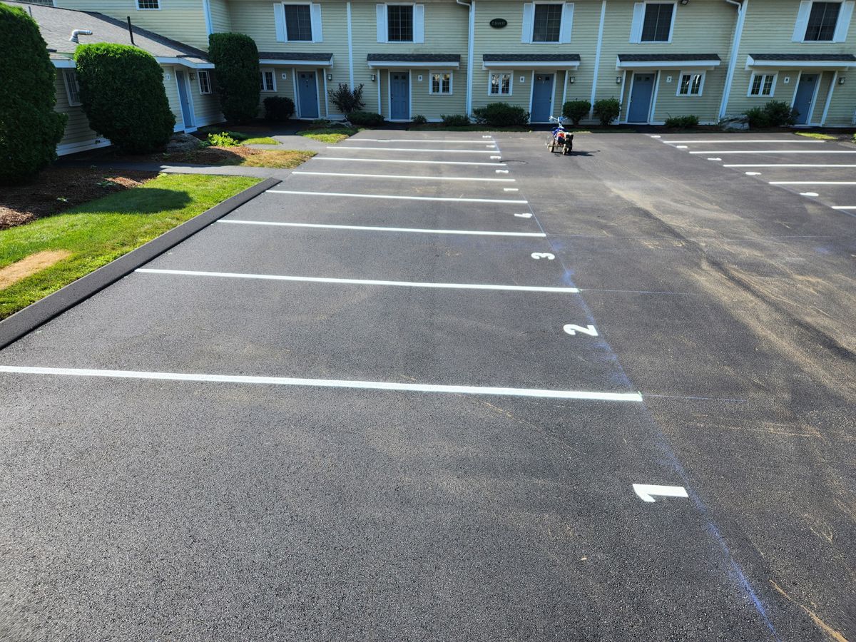 Striping for Cates Sealcoating and Striping in Charlton, MA