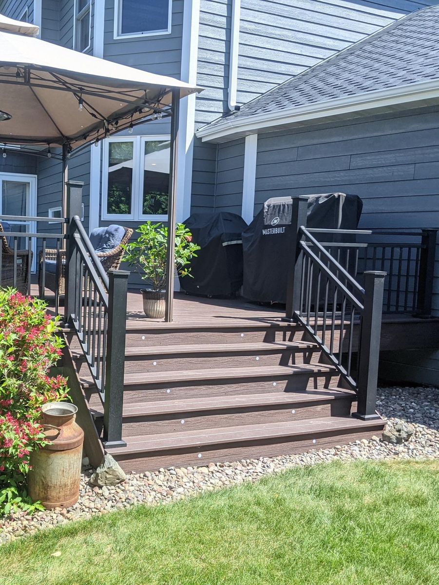 Westbury Aluminum Deck Railing for Radke Deck Works & Remodeling in Elk River, MN