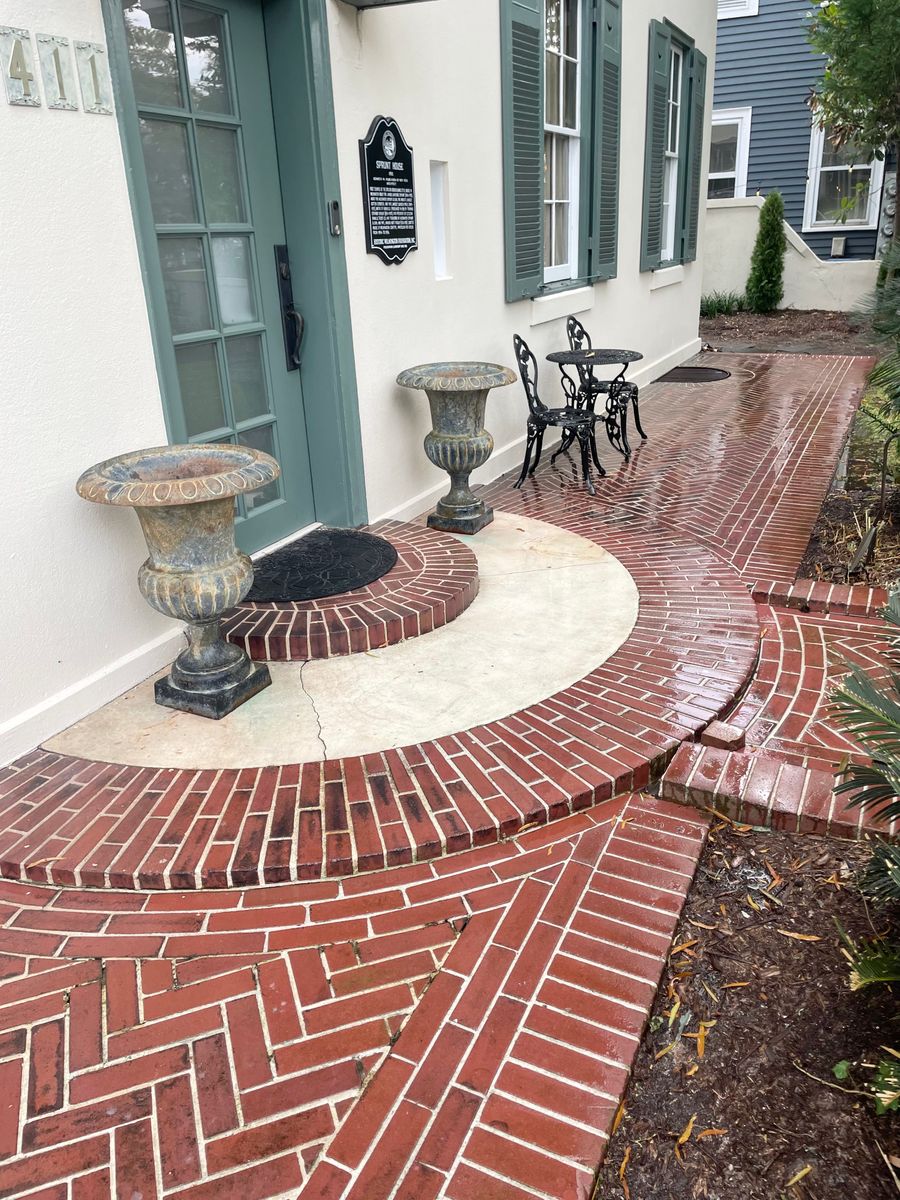 Driveway and Sidewalk Cleaning for Port City Power Washing in Wilmington, NC