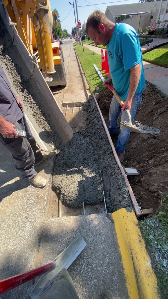Driveway Install for TDC Excavating in Dubuque, IA