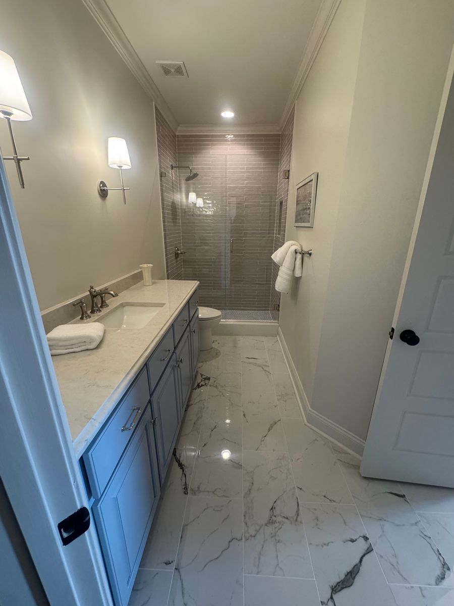 Bathroom Renovation for Newbury Construction & Remodeling LLC in Trenton, TN