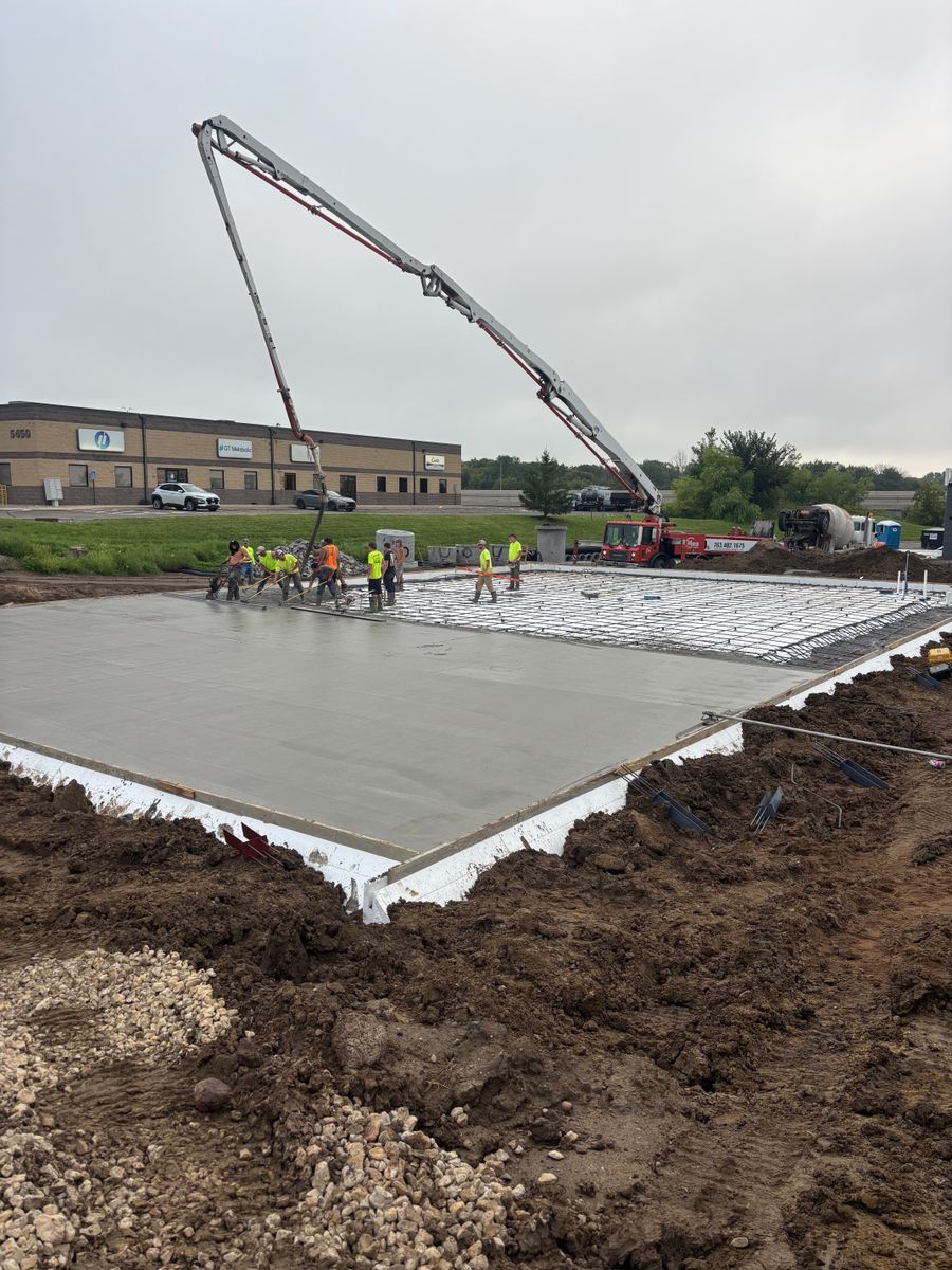 Concrete Slab Construction for Karasch Concrete & Masonry in Sartell, MN