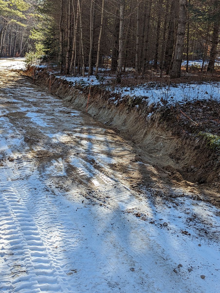 Grading and Leveling for Krahn Excavation in Oxford County, ME