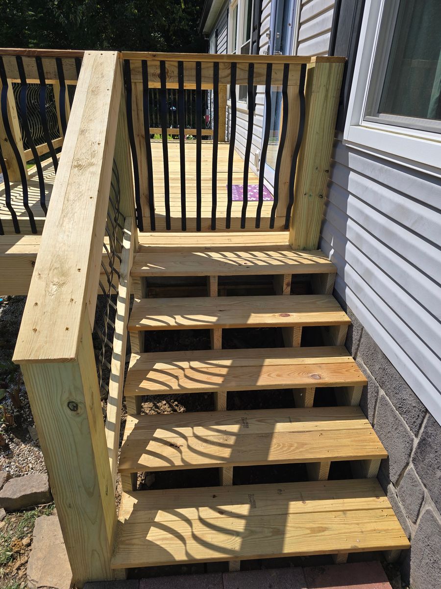 Deck Installation for The Handyman Viking in Dandridge, TN