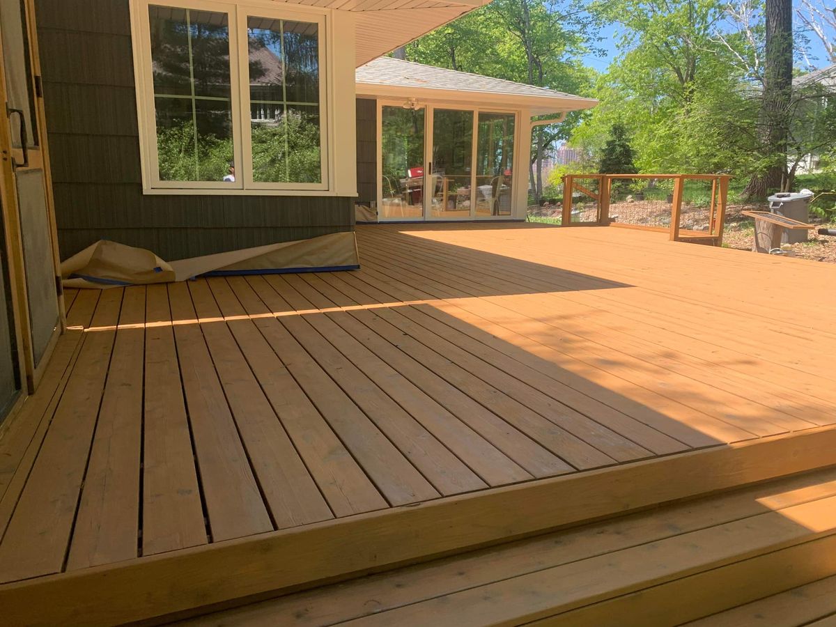 Deck Staining for TC Paints in Minneapolis, Minnesota