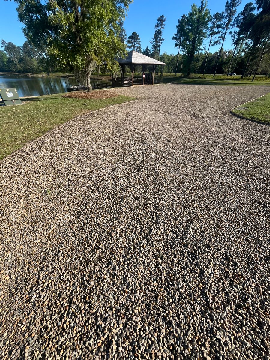 Gravel Laying and Refreshing for Golden Isles Greenery in Brunswick, GA