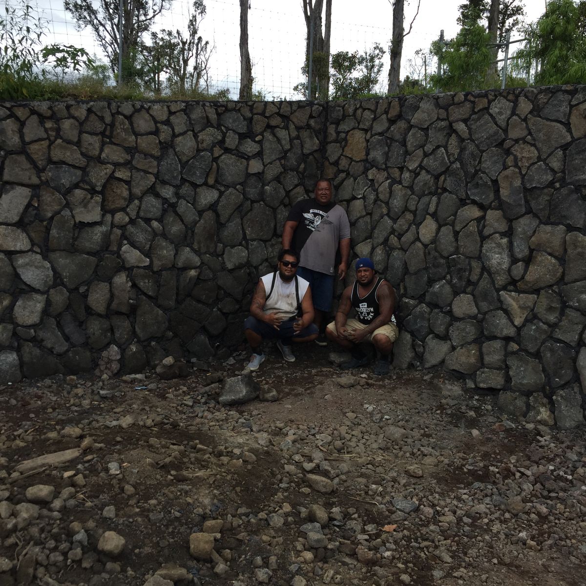 Rockwall Construction for Pita’s Masonry in Hilo, HI