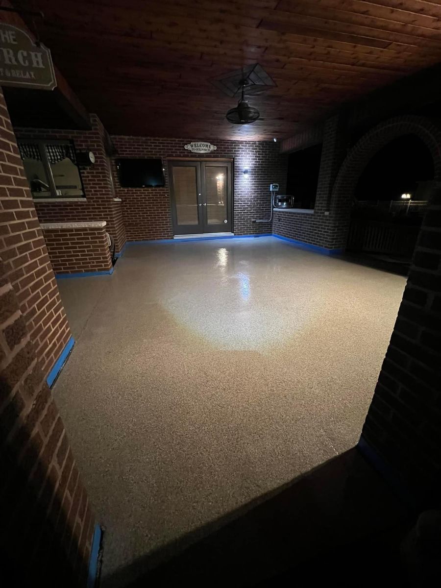 Epoxy Floor Coatings for Texas Curb N Borders in Houston, TX