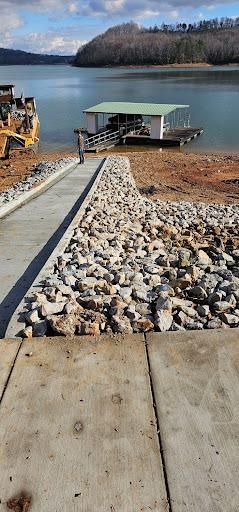 Shoreline Stabilization for Restoration Shoreline Norris Lake Rip Rap in Norris Lake, TN