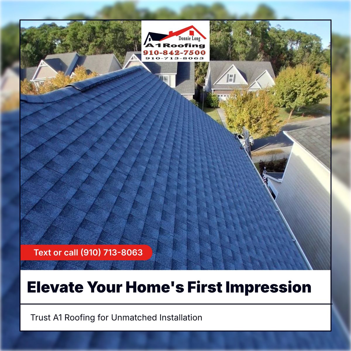 Roofing Installation for A1 Roofing in Brunswick County, NC