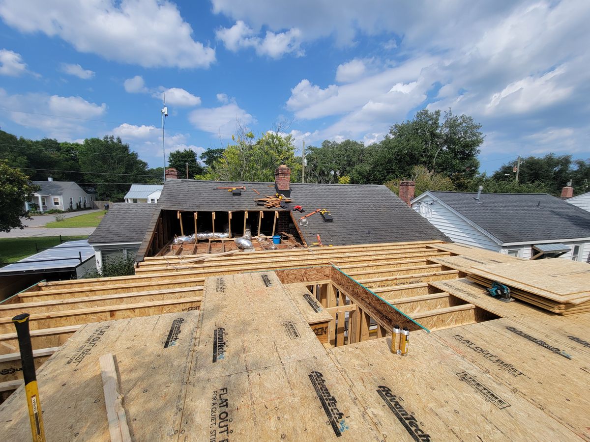 Framing for GVL Renovations in Greenville, SC