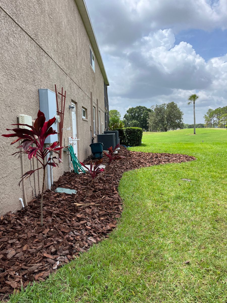 Mulch Installation for Verimay's Garden and Landscaping in Hillsborough County, FL