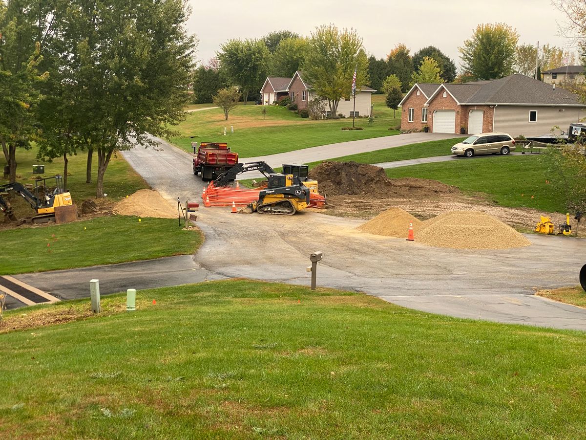 Driveway Install for TDC Excavating in Dubuque, IA