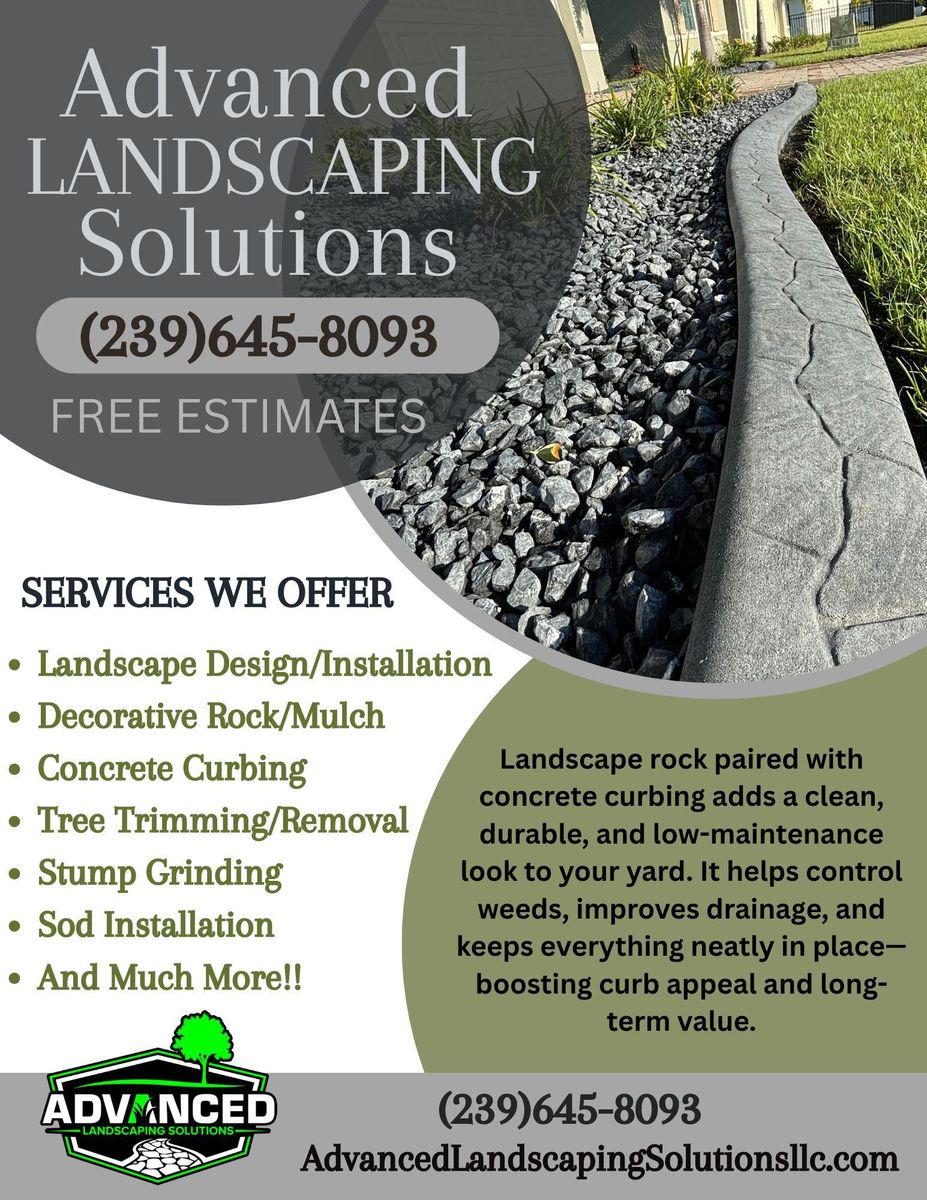 Landscape Design and Installation for Advanced Landscaping Solutions LLC in Fort Myers, FL