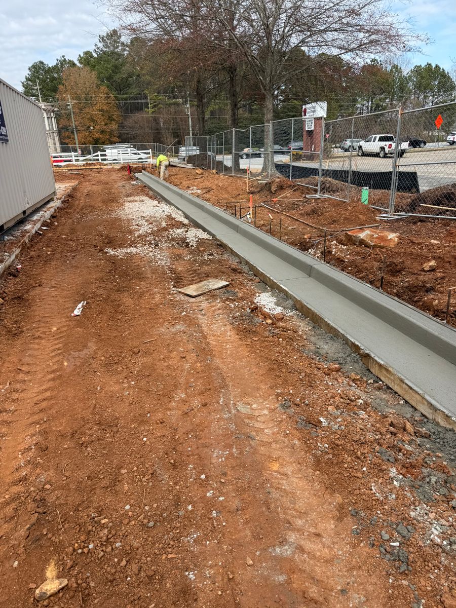 Curb and Gutter for 360 Grading and Concrete in Bremen, GA