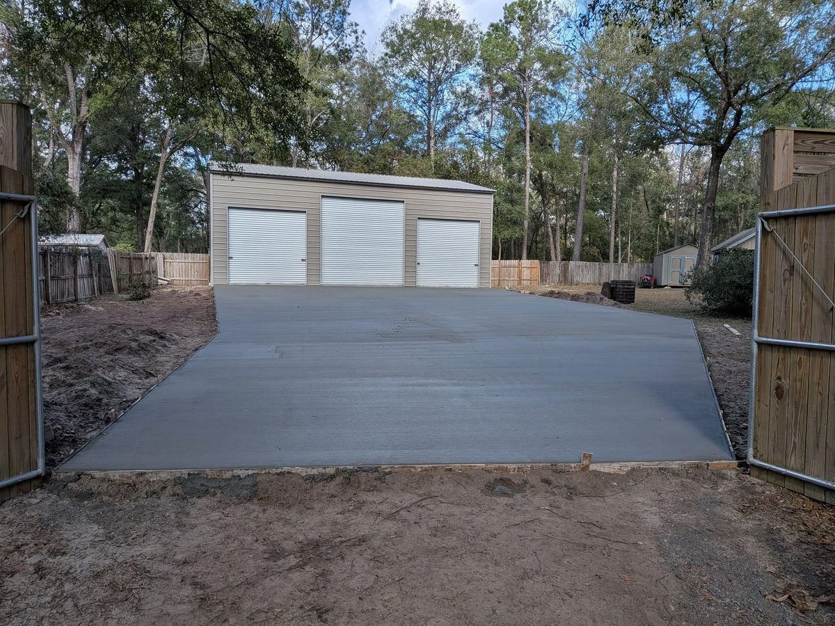 Concrete Patio and Driveways for KCS Concrete in Jacksonville, FL