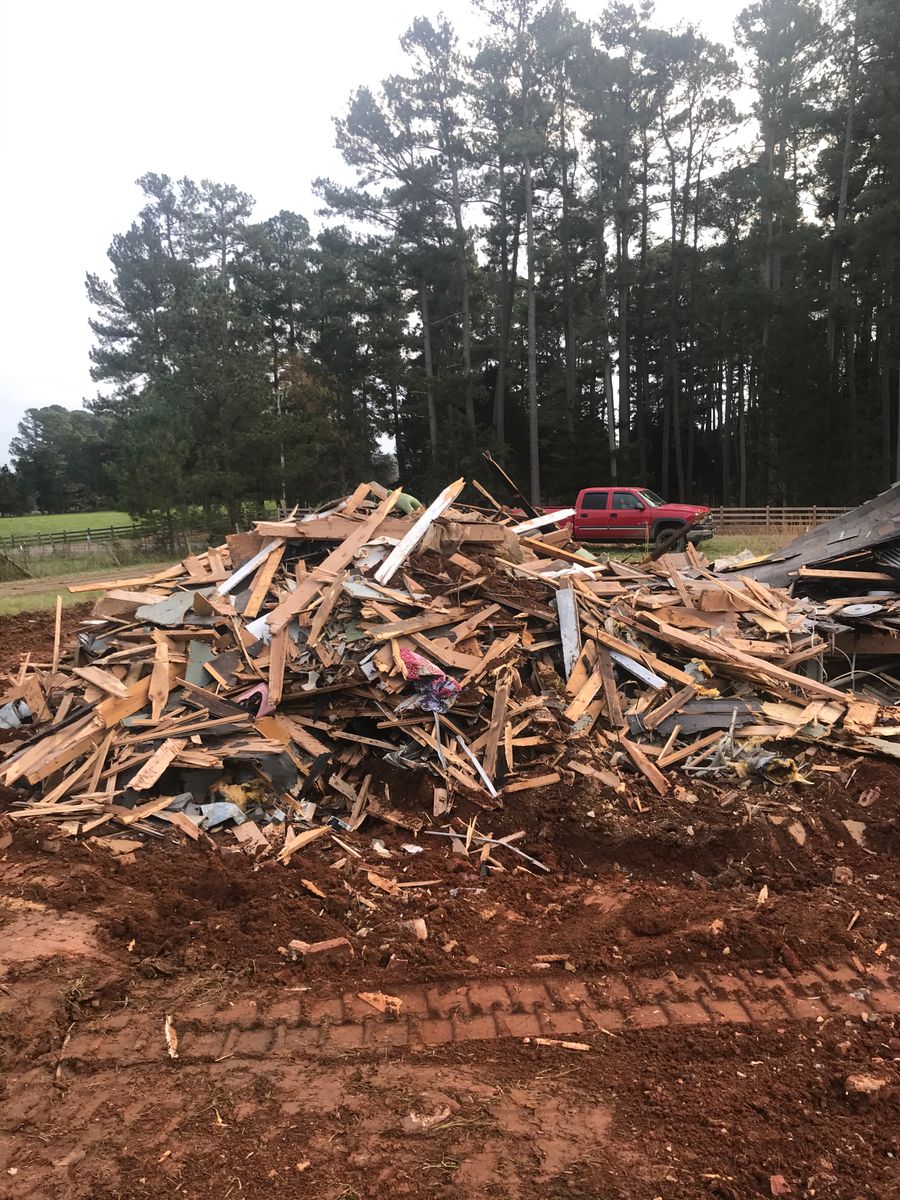 Debris Removal for CST Dirt Solutions in Rowan, NC