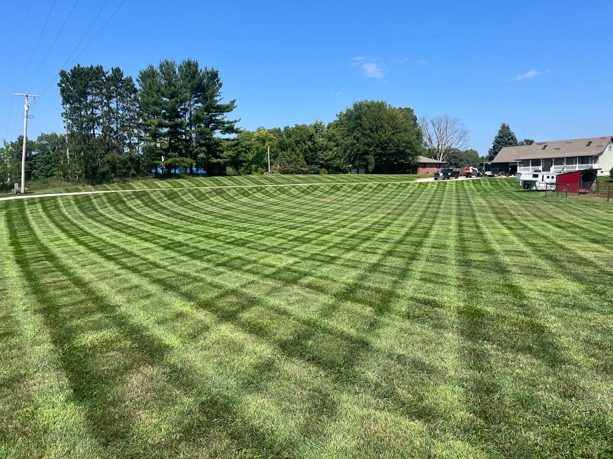 Routine Mowing for TNT Lawn Care in Wolcottville, IN