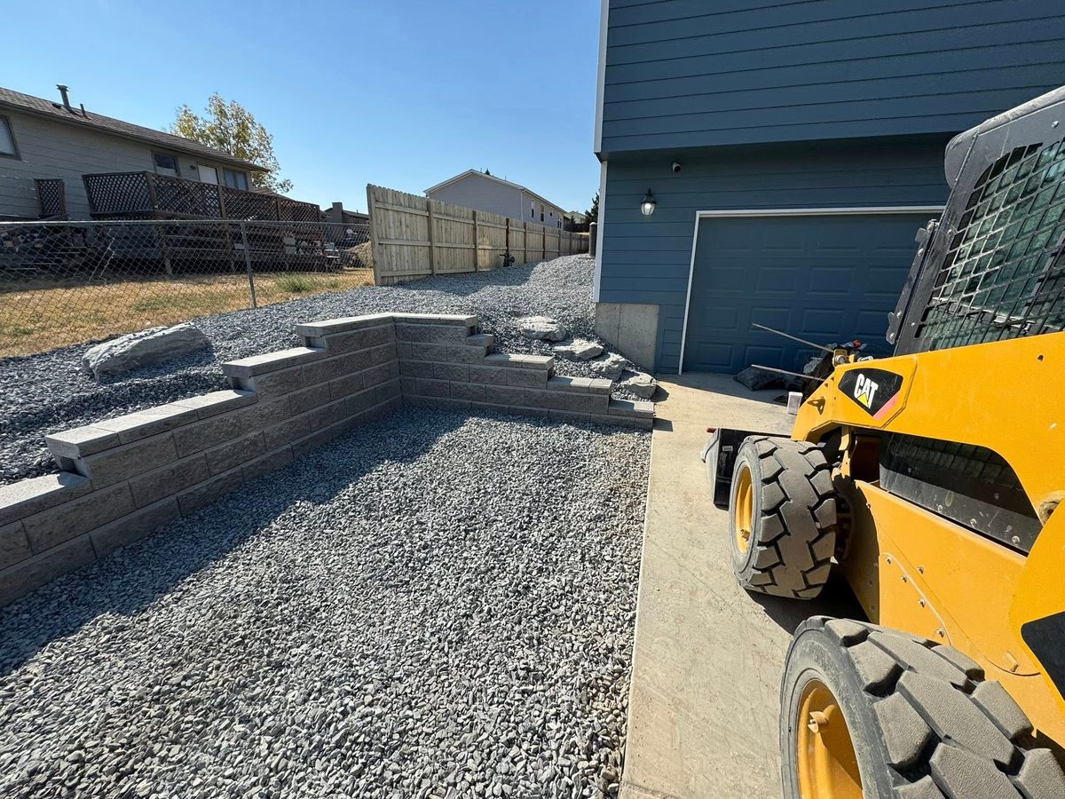 Retaining Wall Construction for Precision Landscape in Casper, WY
