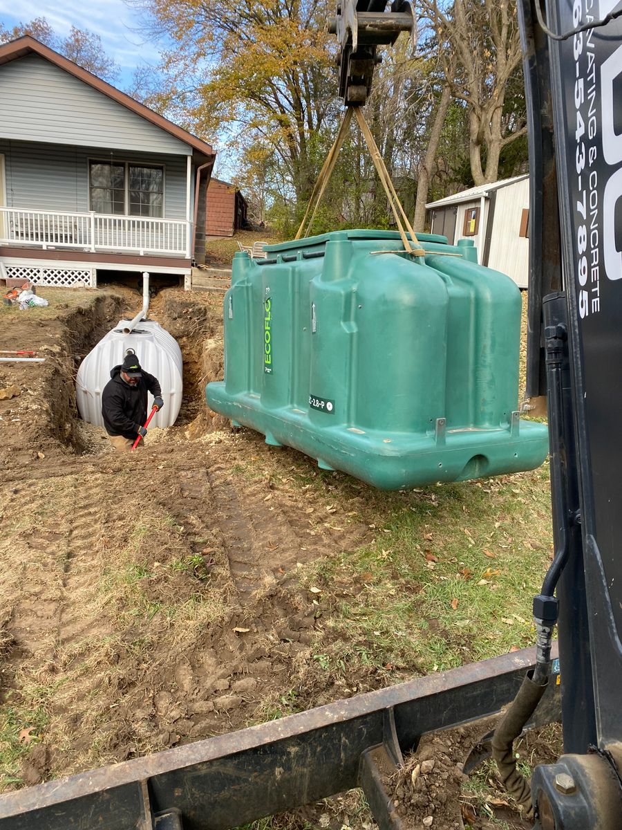 Sewer/septic for TDC Excavating in Dubuque, IA