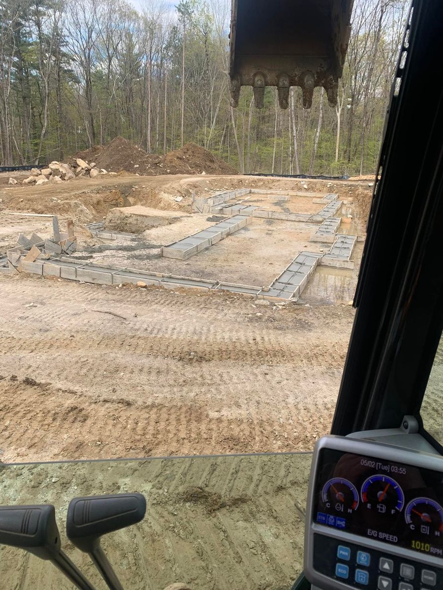 Land Grading for M.J. Merrill & Sons Excavation in Manchester, NH